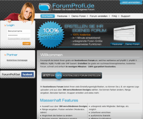 forumprofi4.de: Forumprofi.de - Erstellen Sie kostenlos Ihr eigenes Forum
Forumprofi.de bietet ein kostenloses Forum mit super Funktionen schnell und einfach in wenigen Minuten an.