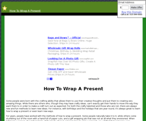 howtowrapapresent.com: How To Wrap A Present: Methods to wrap a present
There are many methods to learn how to wrap a present.