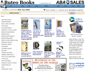 booksforbirders.com: Buteo Books & ABA Sales: : Bird Books, Bird Videos, Birding Audio Guides, and Ornithology Books
Buteo Books specializes in Ornithology books, from birdwatching your backyard to textbooks for the serious ornithologist. When you need help finding books to find the birds, let our knowledgeable staff be of assistance.