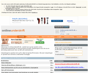 onlineunderskrifter.dk: Onlineunderskrift.dk
Gratis underskriftindsamling online