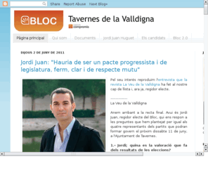 bloctavernes.org: Bloc Nacionalista Valenci Tavernes de la Valldigna
Web del Bloc de Tavernes de la Valldigna