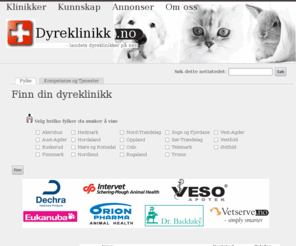 dyrlege.org: Dyreklinikk.no | - landets dyreklinikker på nett
