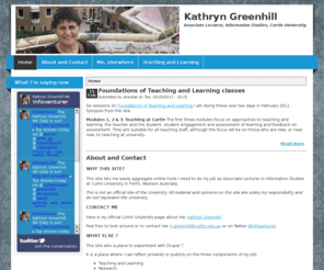 infoventurer.com: Kathryn Greenhill | Associate Lecturer, Information Studies, Curtin University.
