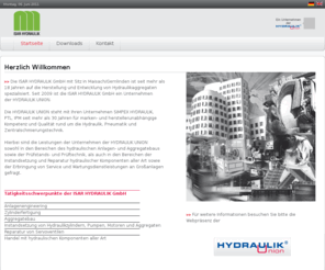 isar-hydraulik.com: Startseite
ISAR HYDRAULIK - Herzlich Willkommen auf der Internetseite der ISAR HYDRAULIK GmbH.