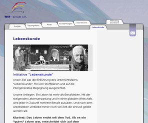 lebenskunde.info: WIR - lebenskunde
