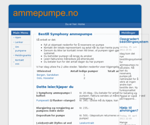 ammepumpe.no: Utleie av ammepumper
Vi leier ut Medela Symphony ammepumper/brystpumper i Bergen og Oslo, og etterhvert i resten av landet. Medela Symphony er samme pumpe som benyttes på sykehusene i Norge