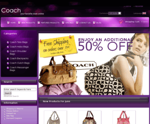 coach-outletbags.com: Coach Outlet Store Online, Free Shipping With 50% Discount!
Shopping Coach Handbags, Coach factory outlet bags and knock off Coach Purses in Coach outlet store online for 2011!