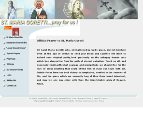 mariagoretti.org: St.Maria Goretti...pray for us!
