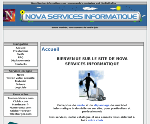 nova-si.com: Nova-SI
Vente, Assistance, dépannage et formations à domicile de matériel et logiciels informatiques sur la région maconnaise. Particuliers et professionnels
