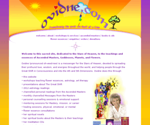 ovidne.com: Spiritual workshops Queensland, astrology workshops, astrology readings, flower essences, spiritual books & CDs by OVIDNE
