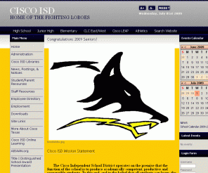 ciscoisd.net: Cisco ISD - Home
Joomla - the dynamic portal engine and content management system