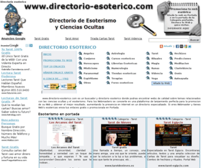 directorio-esoterico.com: DIRECTORIO ESOTERICO - AÑADIR ENLACE ESOTERICO
Directorio de paginas esotericas, top de las mejores paginas esotericas. Anunciate gratis o encuentra tu web sobre esoterismo o ciencias ocultas