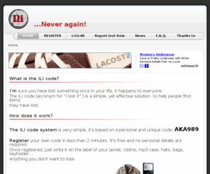 ilicode.com: ILI ...Never again!
Ili Code ...Never again!