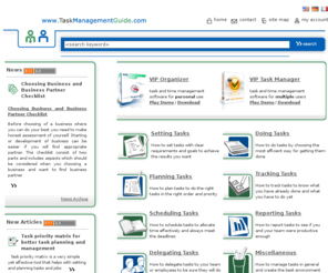 taskmanagementguide.com: Task, productivity and time management knowledge base - Task management guide is site about studying task management
Task management guide is site about studying task management for personal or team group needs.You will find here a lot of articles that will help you achieve goals in work.