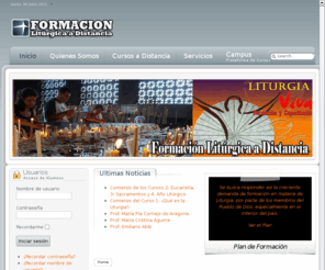formacionliturgica.org: Formación Litúrgica - Bienvenidos a Formación Litúrgica
Este es el sitio de Formación Litúrgica a Distancia, dependiente de la Comisión Episcopal de Liturgia de la Conferencia Episcopal Argentina.