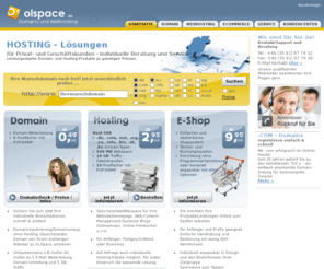 olspace.de: OLSpace.de
Sicheres und zuverlässiges Webhosting bei OLShop AG
Erstellung von Websites mit CMS Typo3, Joomla und mehr