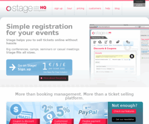 stagehq.com: Simple registration for your events - Stage
