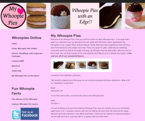 atclark.com: My Whoopie Pies
My Whoopie Pies is a commercial bakery of whoopie pies, muffins, snacks, and gourmet foods for corporate events, weddings and parties. Best whoopie pies