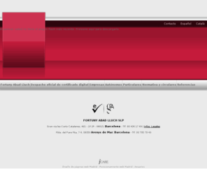 gestoria-barcelona.com: Asesoramiento y gestión. Gestoría en Barcelona, Fotuny Abad Lluch
Servicio de asesoría y gestión fiscal, asesoría y gestión laboral y asesoría y gestión contable en Barcelona a empresas autónomas y particulares. Despacho oficial de certificado digital