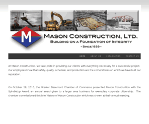 masonconstruction.net: Mason Construction - Home
Construction, Beaumont, Texas