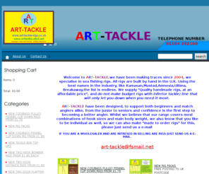 art-tackle-rigs.com: SEA FISHING RIGS
WE SELL SEA FISHING RIGS FROM 1 HOOK FLAPPER TO THREE HOOK CLIP DOWN RIGS.