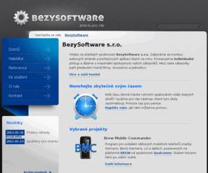 bezysoftware.net: BezySoftware
BezySoftware s.r.o. - tvorba webových stránek a programů na míru