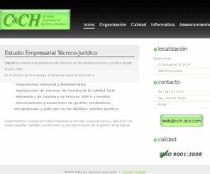 cch-acs.com: C&CH Consultores de Calidad, Organización e Informática. Actuaciones Judiciales
C&CH Consultores de Calidad, Organización e Informática. Actuaciones Judiciales