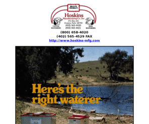 hoskins-mfg.com: Livestock Waterers for all of your farming needs!(home page)automatic waterers,
livestock waterers.
Featuring livestock waterers for cattle, sheep, horses, hogs.