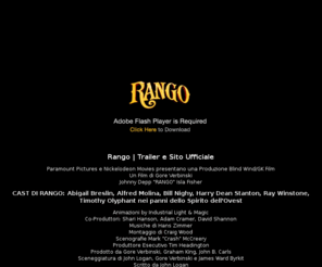 rango-ilfilm.it: Johnny Depp è Rango | Trailer e Sito Ufficiale
Johnny Depp è Rango. Guarda il trailer, gioca, leggi le biografie del cast e molto altro ancora nel sito ufficiale.