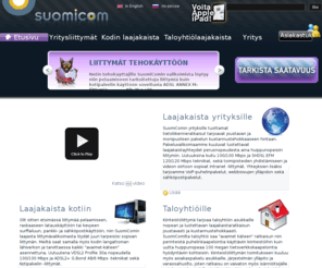 taloverkko.com: SuomiCom - Enemmän kuin laajakaista
Suomicom tarjoaa edulliset ja luotettavat internet-yhteydet kotiin ja yrityksille. 