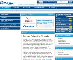 trueltlcenter.net: Con-way: Freight, LTL
Con-way Freight delivers superior less-than-truckload (LTL) performance, comprehensive coverage and service excellence across North America.