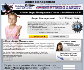 4hourangermanagement.com: Anger Management Online $49
Anger Management Online $49. Our 4 Hour class is available 24 hours a day. Overnight certificate delivery available.