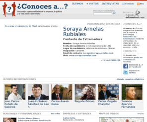 conocesa.es: ¿CONOCES A…? - Personajes y personalidades de la empresa, la política y la vida pública extremeña
Personajes y personalidades de la empresa, la política y la vida pública extremeña