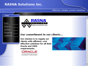 rasnasolutions.com: RASNA Solutions Inc.
Oracle and UNIX consulting Services