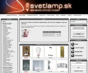 svetlamp.sk: Svietidlá, lustre, osvetlenie
Svietidlá, lustre, osvetlenie