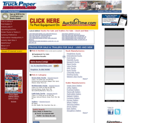 truckpaper.biz: Used Trucks For Sale at TruckPaper.com: Freightliner, International Trucks, Kenworth, Peterbilt, Mack trucks, dump trucks, dump trailers, used trailers for sale
Commercial trucks for sale at TruckPaper.com. Trailers for sale. Hundreds of used truck dealers, thousands of trucks for sale. Your source for Freightliner, International trucks, Peterbilt, Kenworth, Mack trucks, dump trucks, used trailers, and much more.