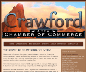 crawfordcountry.org: Crawford Area Chamber of Commerce
the website for Crawford Colorado Chamber of Commerce.