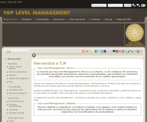 tlm-tools.com: Top Level Management - Top Level Management
Top Level Management, empresa enfocada en Consultoría Empresarial, Certificaciones en Productos de Recursos Humanos y Distribución de Pruebas para procesos de Selección, Entrenamiento y Coaching.