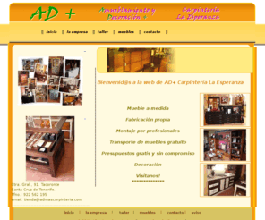 admascarpinteria.com: AD  Amueblamiento y Decoración más Carpintería
