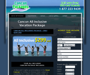 cancun-packages.net: Cancun all inclusive vacations | Cancun packages in Omni cancun vacation club
Cancun all inclusive package for 5 days and 4 nights Accommodation in the Omni Cancun Vacation Club or Holiday INN Arenas Hotel 
