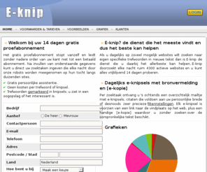 eknip.com: E-knip - De eerste e-knipseldienst ter wereld
E-knip, de eerste e-knipseldienst ter wereld.