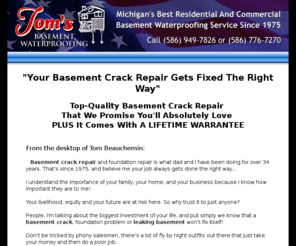 basementcrackrepairmichigan.com: Basement Crack Repair Michigan, Basement Crack Repair Macomb
Get basement crack repair Michigan, basement crack repair Macomb County, and your basement crack repair done the right way! For basement crack repair in Oakland County call Toms waterproofing today!