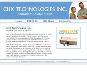 chxtechnologies.com: CHX Technologies Inc. - Home
CHX Technologies Inc. - Innovations in oral health