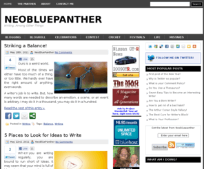 neobluepanther.com: NeoBluePanther
Writing, Among Other Things!