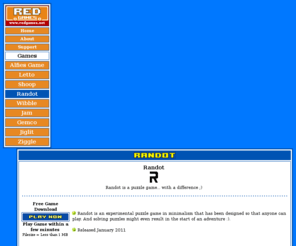 randot.com: Red Games  - Randot The Game - Free PC Puzzle game download for you
Randot The Game. Free Game Download of this Fun Game - Red Games .net