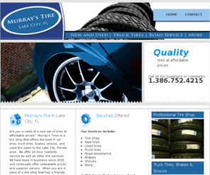 toptireservice.com: Murray's Tire Lake City, FL | Tire shop, used tires, brakes & shocks, truck tires
Murray's Tire Lake City, FL | Tire shop, used tires, brakes & shocks, truck tires