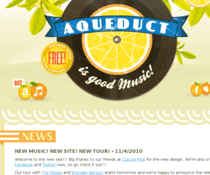 aqueductisgoodmusic.com: Aqueduct Is Good Music - The Official Home of Aqueduct and David Terry
Welcome to the official home of Aqueduct and David Terry. Find the latest news, show dates, photos, videos, etc.  Stick around for a good time.