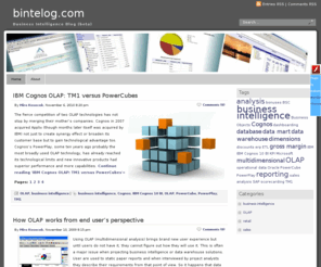 businessintelligencecpm.com: Business Intelligence Blog
Blog about business intelligence, CPM (corporate preformance management), OLAP, data warehousing, reporting and so.