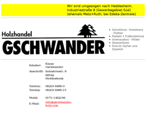 gschwander-holz.com: Holzhandel Gschwander
Holzhandel Gschwander