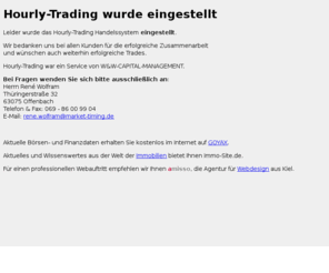 hourly-trading.de: Handelssystem .:. Hourly-Trading
Das Hourly-Trading Handelssystem mit den Signalen aus den RW-TDS Handelssystemen. Erfolge mit System!